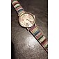 Reloj de Cuarzo de Patrón de Película Popular Relojes Retro Unisex Regalo para el Día de la Madre para Mujeres Cinturón de Camuflaje Militar Correa de Lona de Denim Reloj Deportivo de Cuarzo
