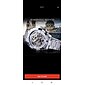 Relógio Mecânico Masculino FORSINING Luxuoso Grande Mostrador Fashion Negócios Esqueleto Oco Automático Auto-wind Luminosa à Prova d'Água Aço Inoxidável