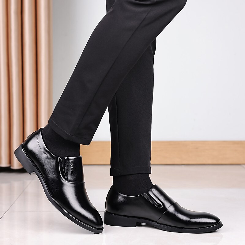 Men's Business Casual Classic Daily Office & Career Leather Loafers ...