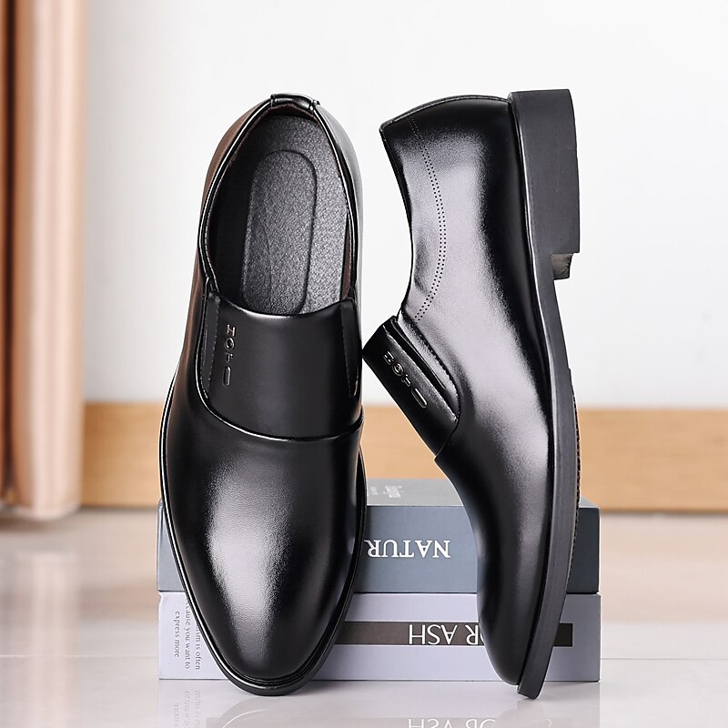 Men's Business Casual Classic Daily Office & Career Leather Loafers ...